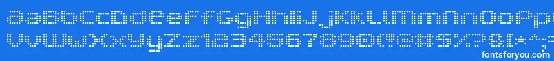 V5prc Font – White Fonts on Blue Background
