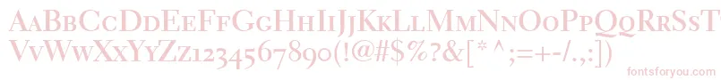 ElectraLhBoldSmallCapsOldstyleFigures Font – Pink Fonts on White Background