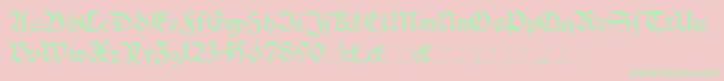 フォントSchwabenAltBold – ピンクの背景に緑の文字