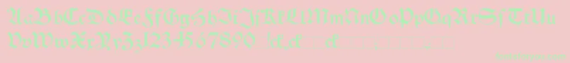 SchwabenAltBold Font – Green Fonts on Pink Background