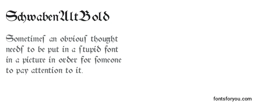 Review of the SchwabenAltBold Font
