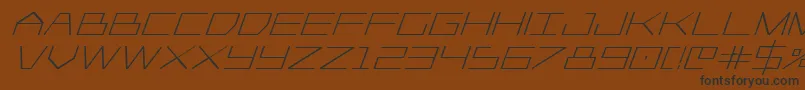 Player1upboldital Font – Black Fonts on Brown Background