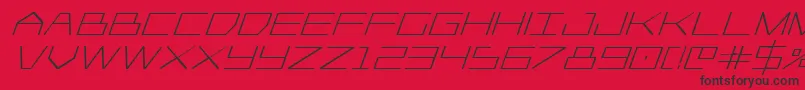 Player1upboldital Font – Black Fonts on Red Background