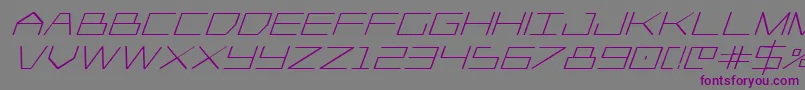 Player1upboldital Font – Purple Fonts on Gray Background