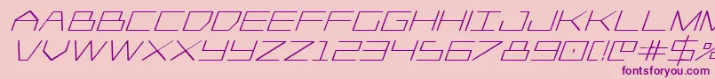 Player1upboldital Font – Purple Fonts on Pink Background