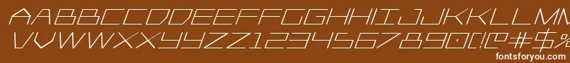 Player1upboldital Font – White Fonts on Brown Background