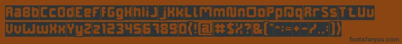 Police DigitalGothicInverse – polices noires sur fond brun
