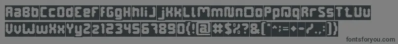 DigitalGothicInverse Font – Black Fonts on Gray Background