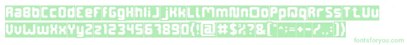 DigitalGothicInverse Font – Green Fonts on White Background