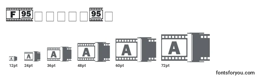 Размеры шрифта Filmstrip