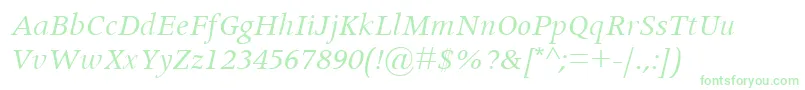 ApolloMtItalic Font – Green Fonts