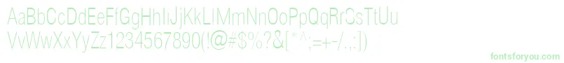 Helioscondthin Font – Green Fonts