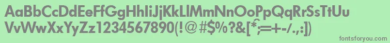 FunctiontwoheavyRegular Font – Gray Fonts on Green Background
