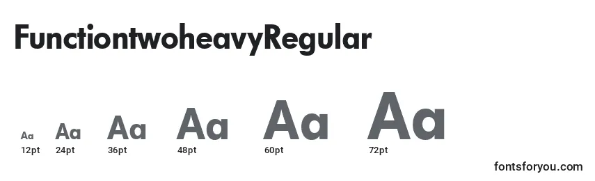 FunctiontwoheavyRegular Font Sizes