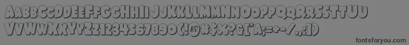 Shablagoo3D Font – Black Fonts on Gray Background