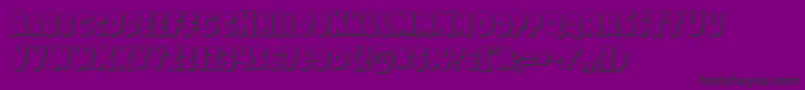 Shablagoo3D Font – Black Fonts on Purple Background