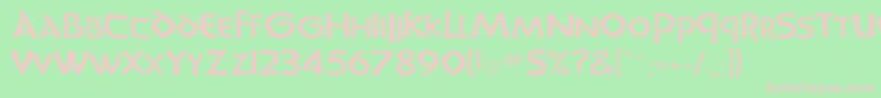 UnciadisWd Font – Pink Fonts on Green Background