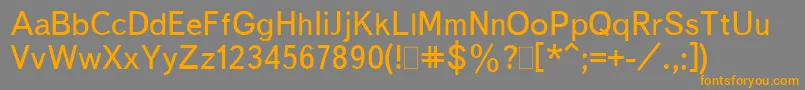 BukvarnayaMedium Font – Orange Fonts on Gray Background