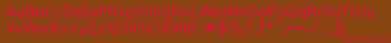BukvarnayaMedium Font – Red Fonts on Brown Background
