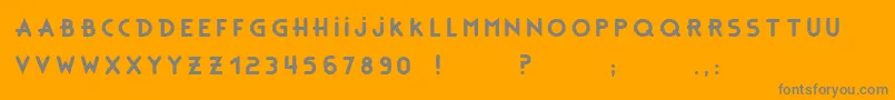 BonusBaseBc Font – Gray Fonts on Orange Background
