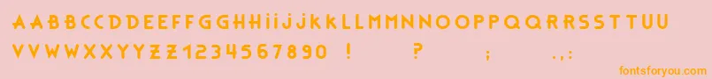 BonusBaseBc Font – Orange Fonts on Pink Background