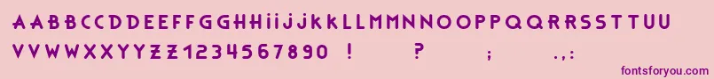 Шрифт BonusBaseBc – фиолетовые шрифты на розовом фоне