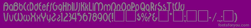 Walburga Font – Gray Fonts on Purple Background