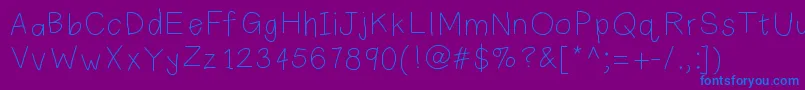 Más sobre la fuente Plainprint fuente Plainprint – Fuentes Azules Sobre Fondo Morado