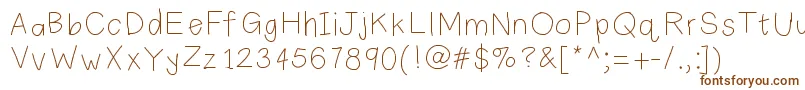 Plainprint Font – Brown Fonts