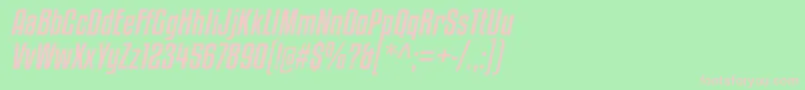 KenyanCoffeeRgIt Font – Pink Fonts on Green Background