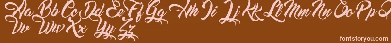 DreamsAmericanDinerDemo Font – Pink Fonts on Brown Background