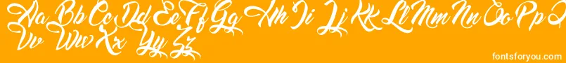 DreamsAmericanDinerDemo Font – White Fonts on Orange Background