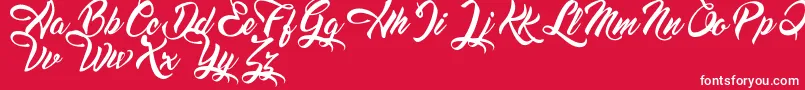 DreamsAmericanDinerDemo Font – White Fonts on Red Background