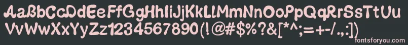 Pwgroovy Font – Pink Fonts on Black Background