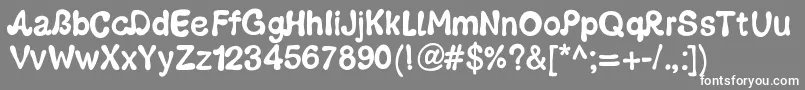 Pwgroovy Font – White Fonts on Gray Background