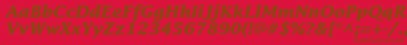 Подробнее о шрифте InsightSsiBoldItalic Шрифт InsightSsiBoldItalic – коричневые шрифты на красном фоне