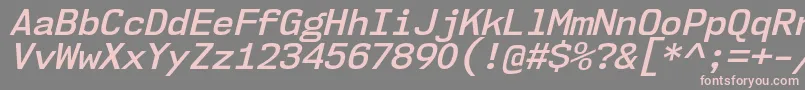 Nk57MonospaceNoSbIt Font – Pink Fonts on Gray Background