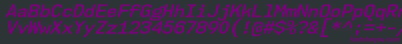 fuente Nk57MonospaceNoSbIt – Fuentes Moradas Sobre Fondo Negro