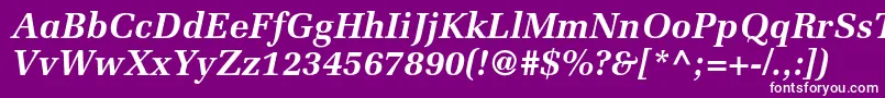 MeliorltstdBolditalic Font – White Fonts on Purple Background