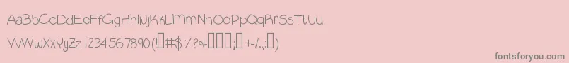 Weitere Informationen zur Lilguy-Schriftart Lilguy-Schriftart – Graue Schriften auf rosa Hintergrund