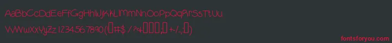 Lilguy Font – Red Fonts on Black Background