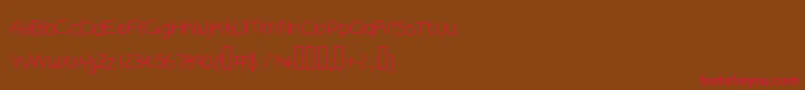 Lilguy Font – Red Fonts on Brown Background