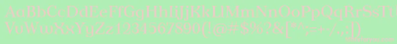 Tusardeco Font – Pink Fonts on Green Background