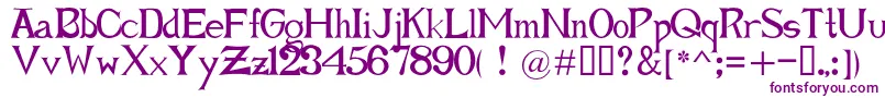 ForgetmeknotRoman Font – Purple Fonts on White Background