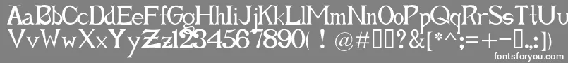 ForgetmeknotRoman Font – White Fonts on Gray Background