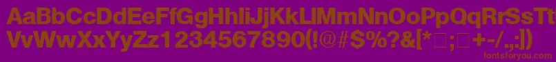 ChoqueDisplaySsi Font – Brown Fonts on Purple Background