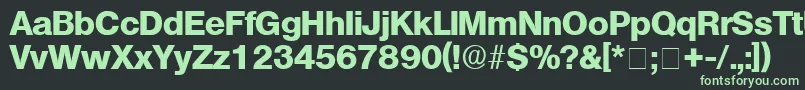 ChoqueDisplaySsi Font – Green Fonts on Black Background