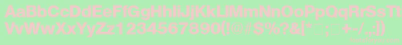 ChoqueDisplaySsi Font – Pink Fonts on Green Background