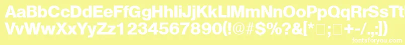 ChoqueDisplaySsi Font – White Fonts on Yellow Background