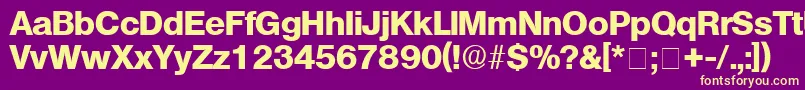 ChoqueDisplaySsi Font – Yellow Fonts on Purple Background